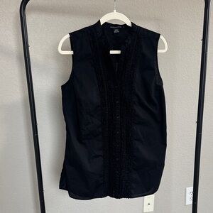 Renuar Elegant Black Sleeveless Top 100% cotton